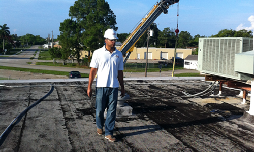 Replacement of rooftop package HVAC units at Page Field