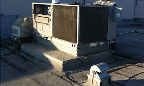 Replacement of rooftop package HVAC units at Page Field